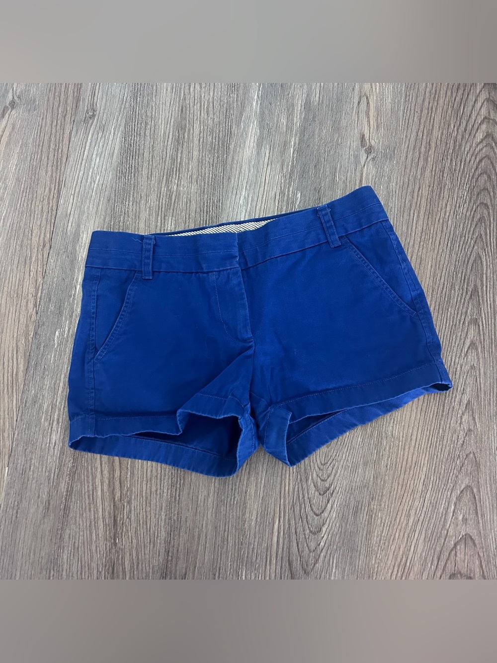 J crew Chino shorts royal blue size 2